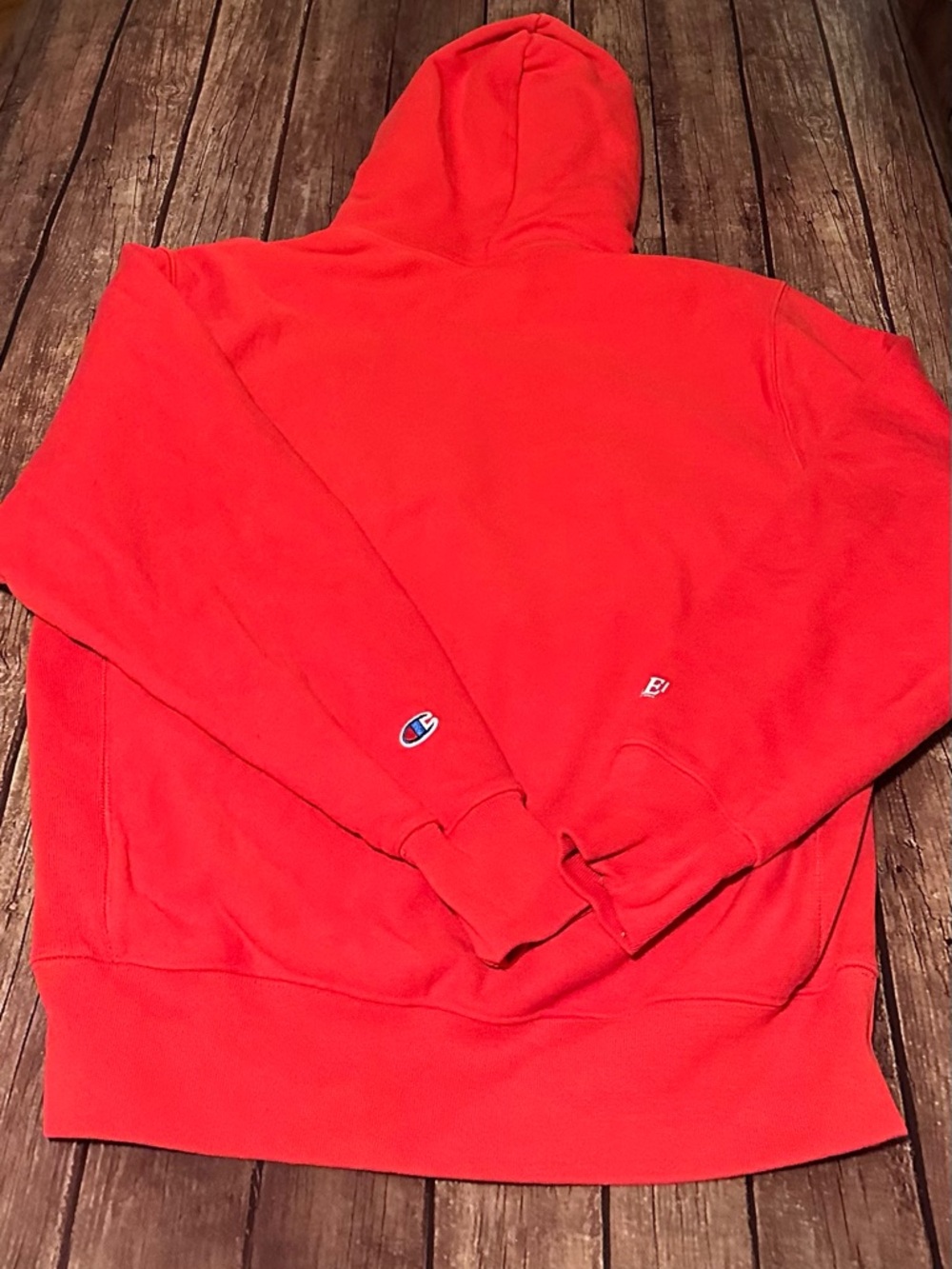 Champion X Scrabble Red Hooded Sweatshirt View 2